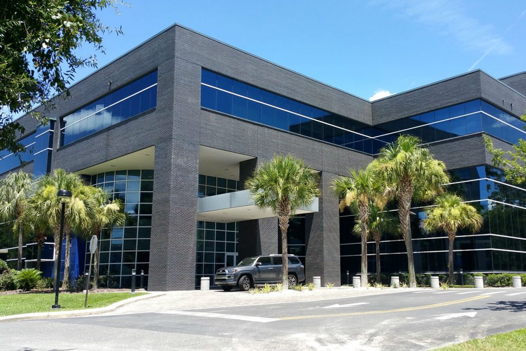 A commercial office building managed by Bosshardt Property Management